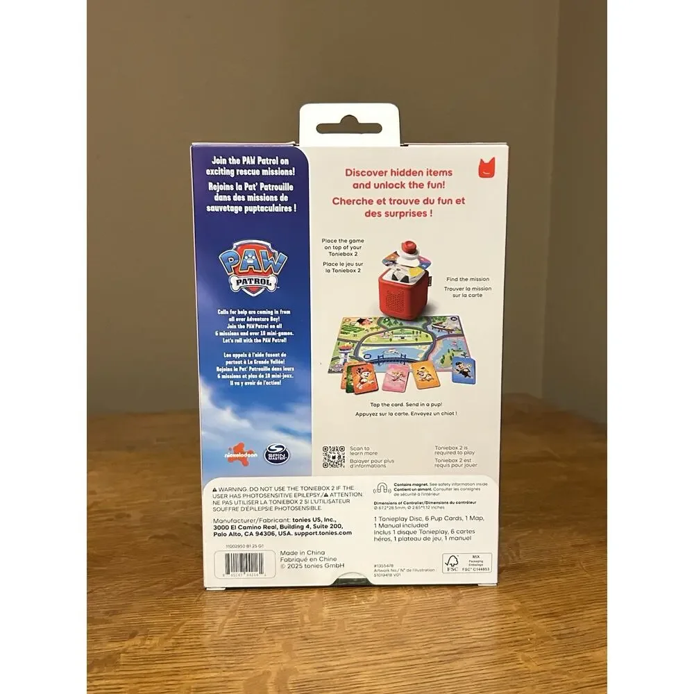 Tonies PAW Patrol: Adventure Bay Rescue Heroes Tonieplay Story Game + Controller